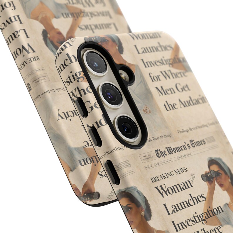 Funny Vintage Sarcastic Women Phone Case | Retro Sarcasm Text Design image 5