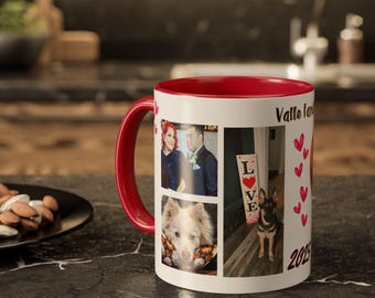 Personalized Photo Collage Coffee Mug: Custom Image Gift, 15oz