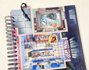 Clue Journal, Upcycled Board Game, Scorekeeping Notepad for Gamers, Spiral Notebook for Goals , Unique Workbook for Student, Gift for Teen