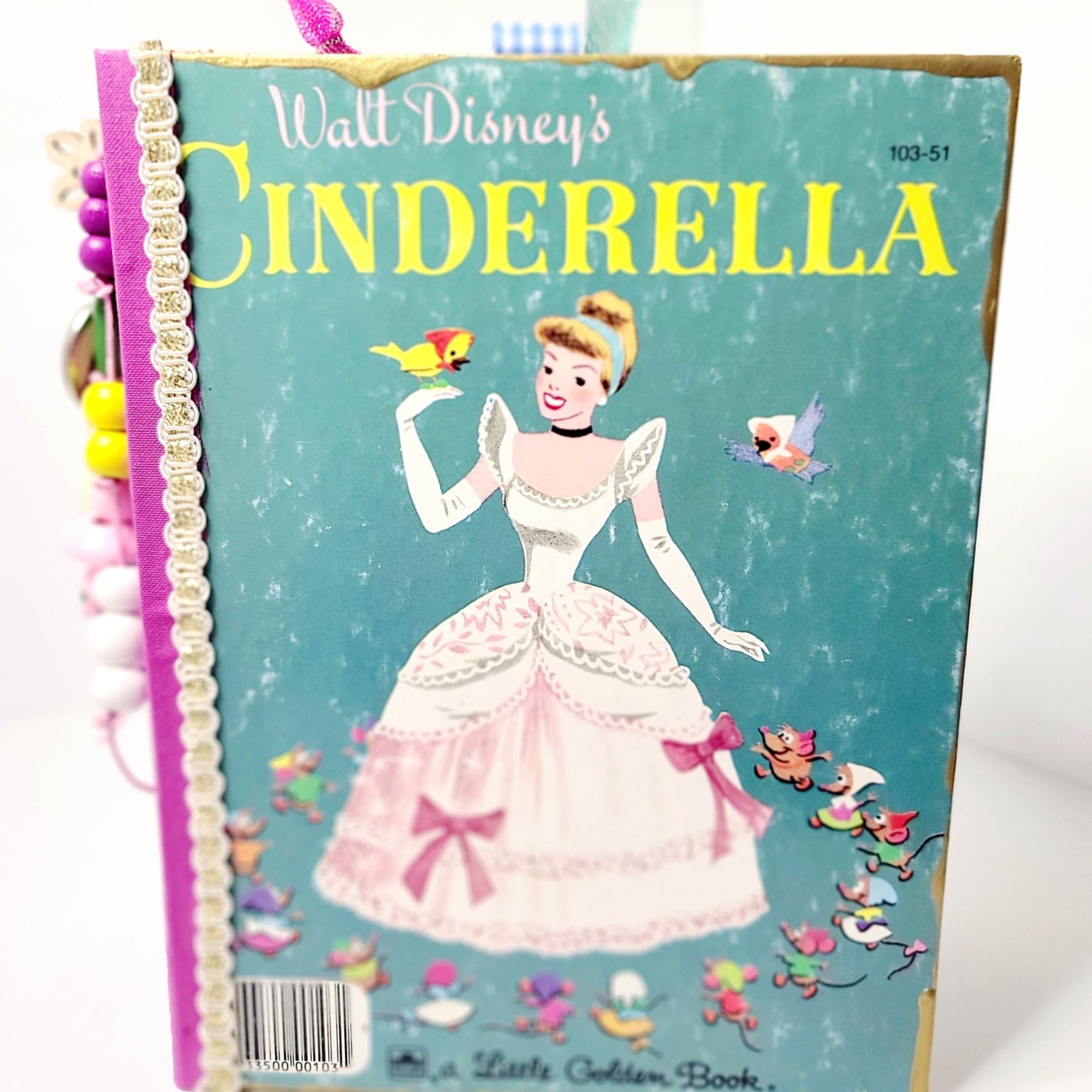 cinderella pink dress book Vintage 1995 Wonderful World of Reading - Disney's Cinderella - Hardcover Children's Book - Grolier