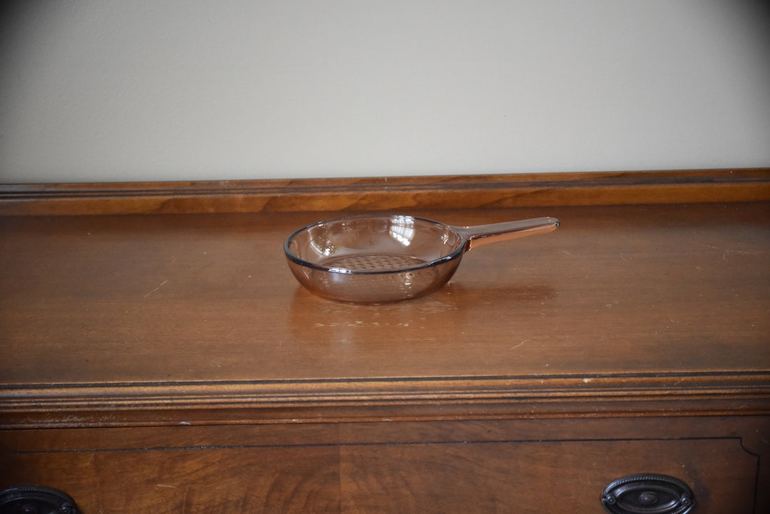 Vision Corningware / Corning Ware Amber Glass Cookware 7 Waffle Bottom