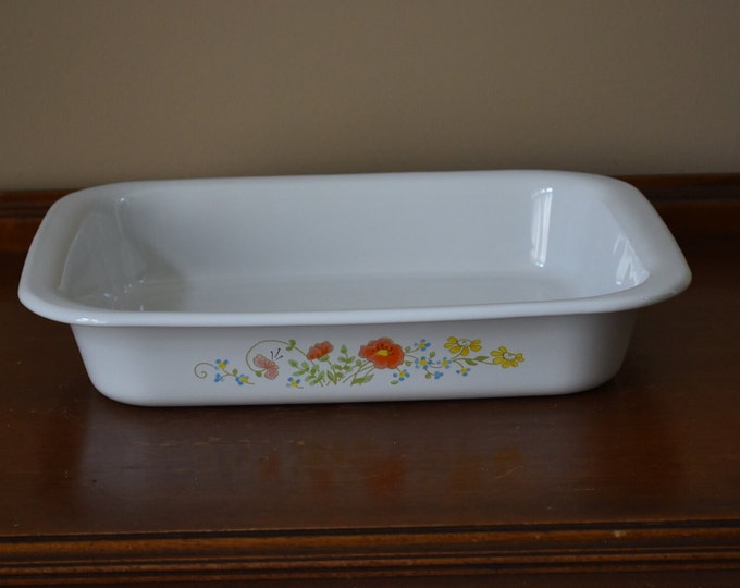 Vintage Corning / Corningware / Corning Ware P 21 Wild Flower Open
