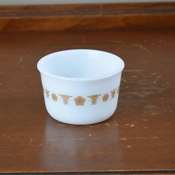 Vintage Pyrex Butterfly Gold / Golden Butterfly  Sugar / Small Bowl