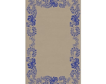 Vintage Pyrex Homestead Blue Pattern Influenced Design Style Kitchen Towel | Tea Towel | Kitchen Cloth | Drying Towel | Drying Cloth
