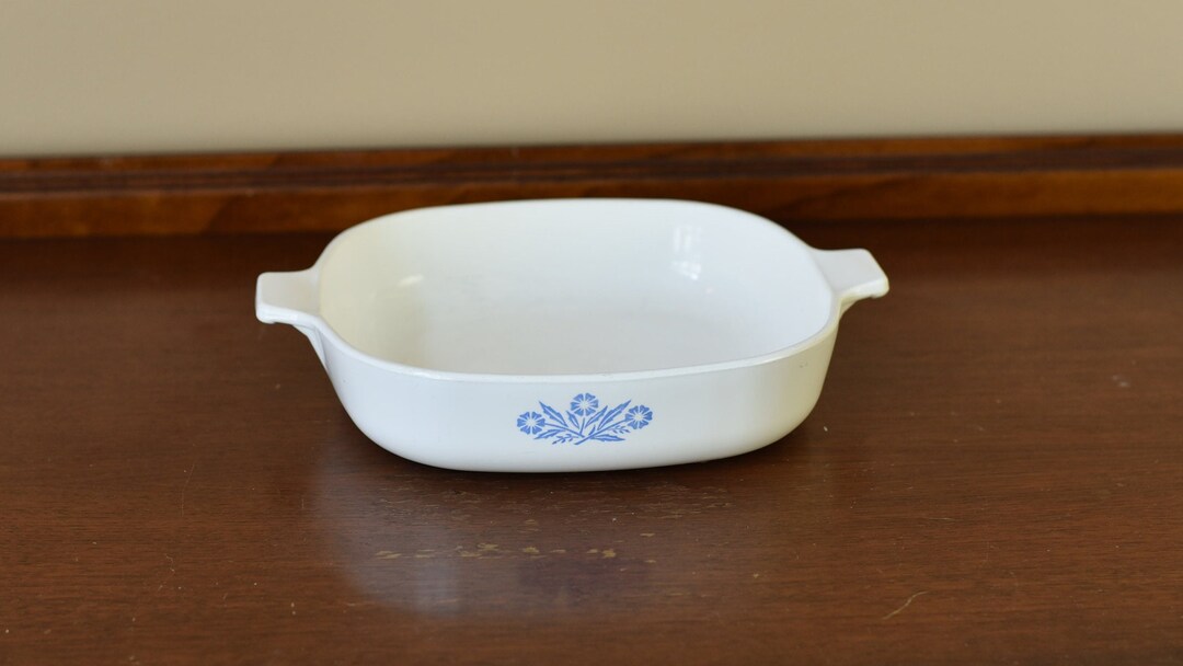 Vintage Corning Ware 1958 1959 Blue Cornflower 9 Inch Skillet Rare