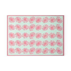 Vintage Pyrex Pink Daisy Pattern Influenced Design Vintage Style Tempered Glass Kitchen Work Top Saver, Cutting Board, Chopping Board image 8