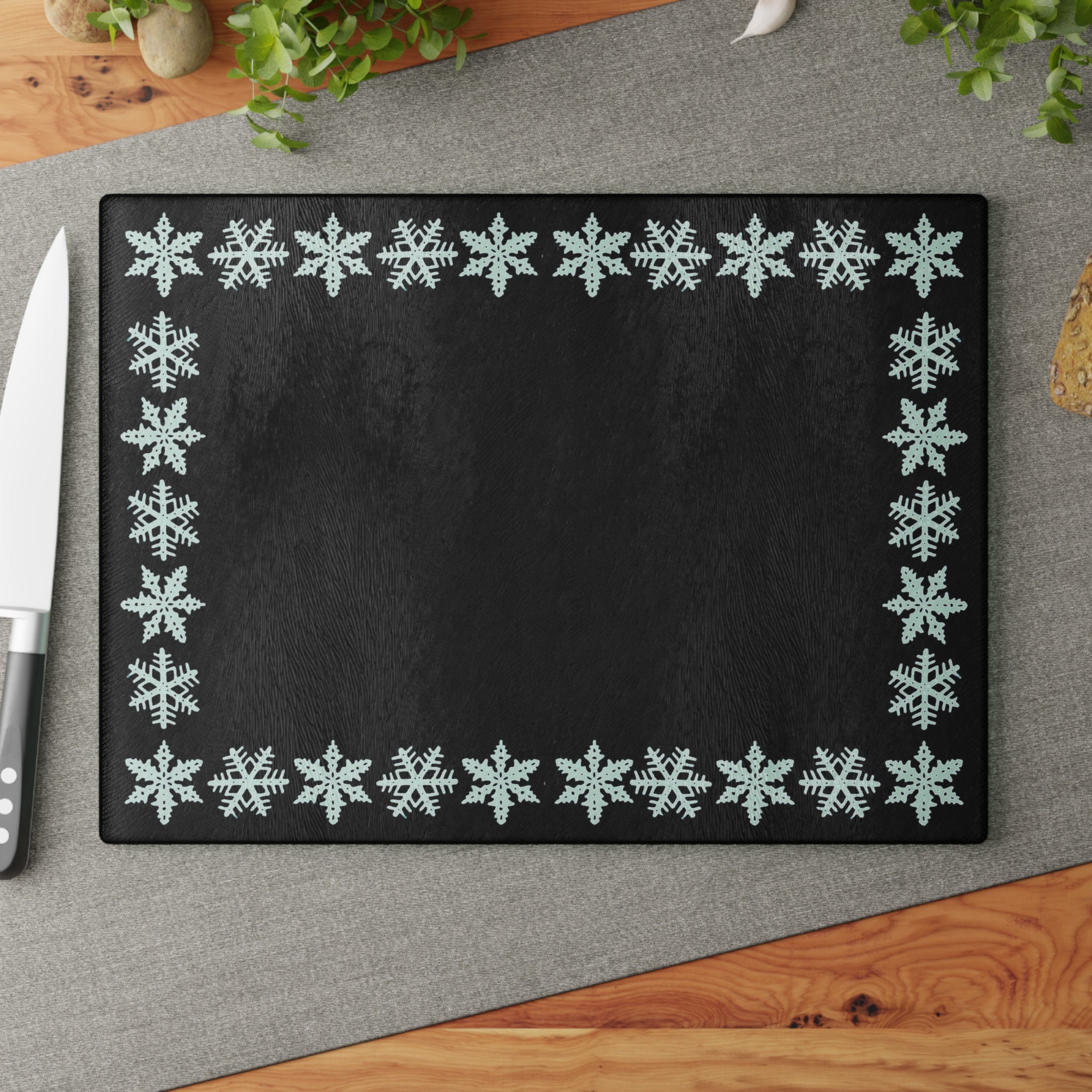 Pyrex Board Vintage Pyrex Black Snowflake Pattern Influenced Tempered Glass Kitchen ...