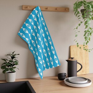 Vintage Pyrex MCM &quot;Eyes&quot; / Hot & Cold Dip set Style Pattern Beïnvloed Design Style Kitchen Towel | Theedoek | Keukendoek | Droogdoek