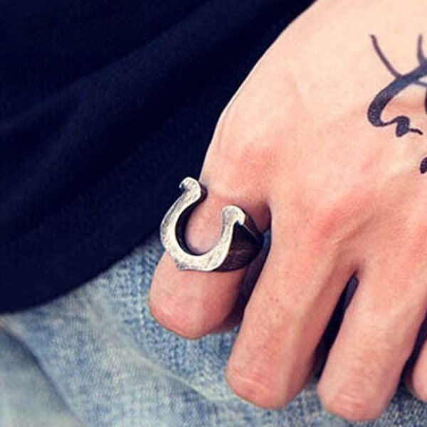 Horseshoe Ring Etsy