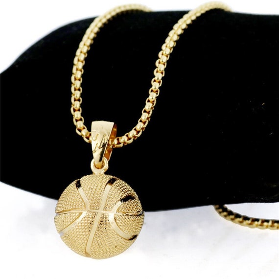 Basketball Pendant Necklace for Boys Gilrs Etsy