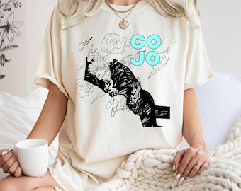 JJK Satoru Gojo fan Tee|Jujutsu Kaisen season2 merch|manga Tshirt|JJK shirt|Jujutsu Kaisen Gojo shirt|Gojo fan art shirt