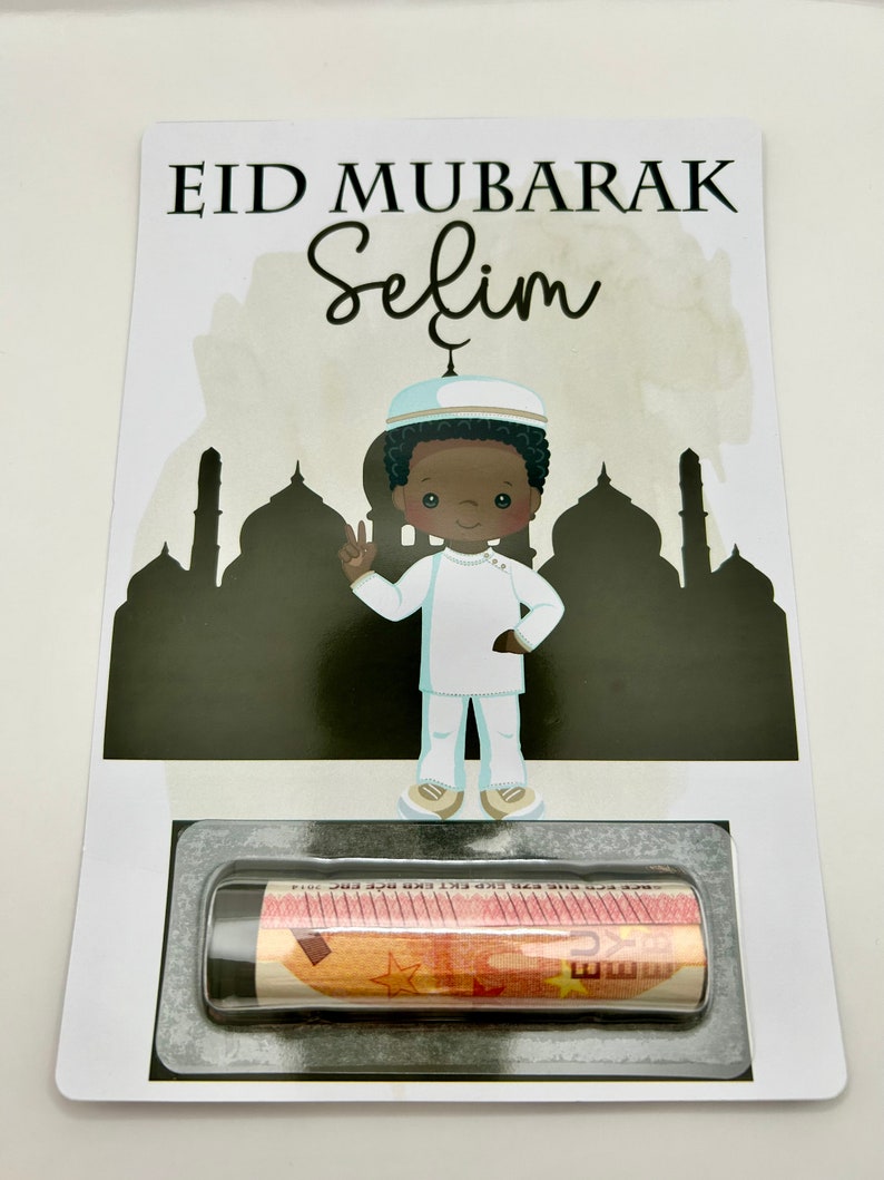 Carte cadeau Eid/ Money card/ cadeau Eid/ cadeau enfants Eid/ carte cadeau personnalisée/ ramadan mubarak/ Eid mubarak/ fête de la Eid / eid Selim