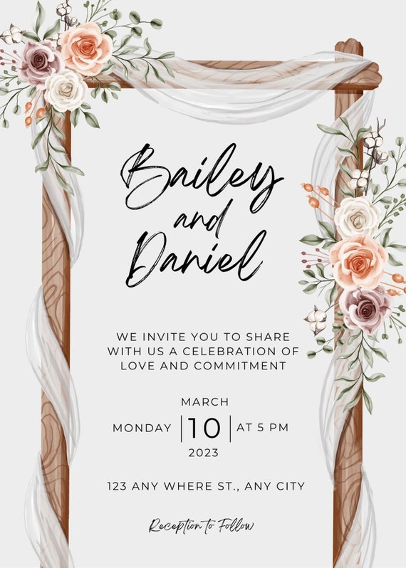 Wedding Invitations Etsy