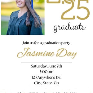 Graduation Announcement, Graduation Invitation, Graduation Party, Grad Party, College Graduation, High School Graduation, Grad Invite