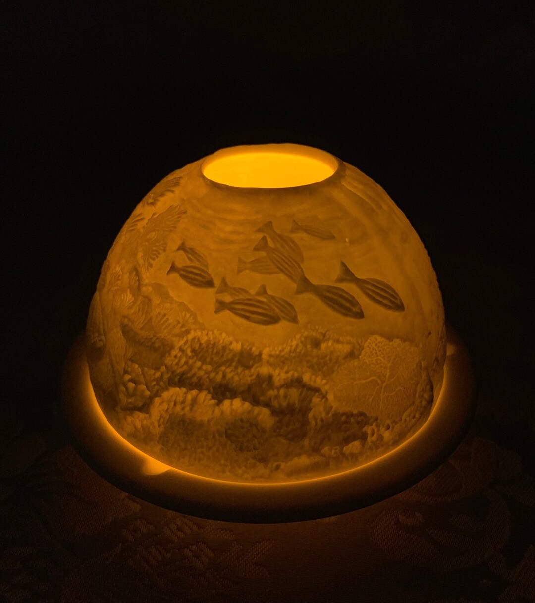 Vintage Bernardaud Limoges Votive Candle Holder Coral Reef Etsy