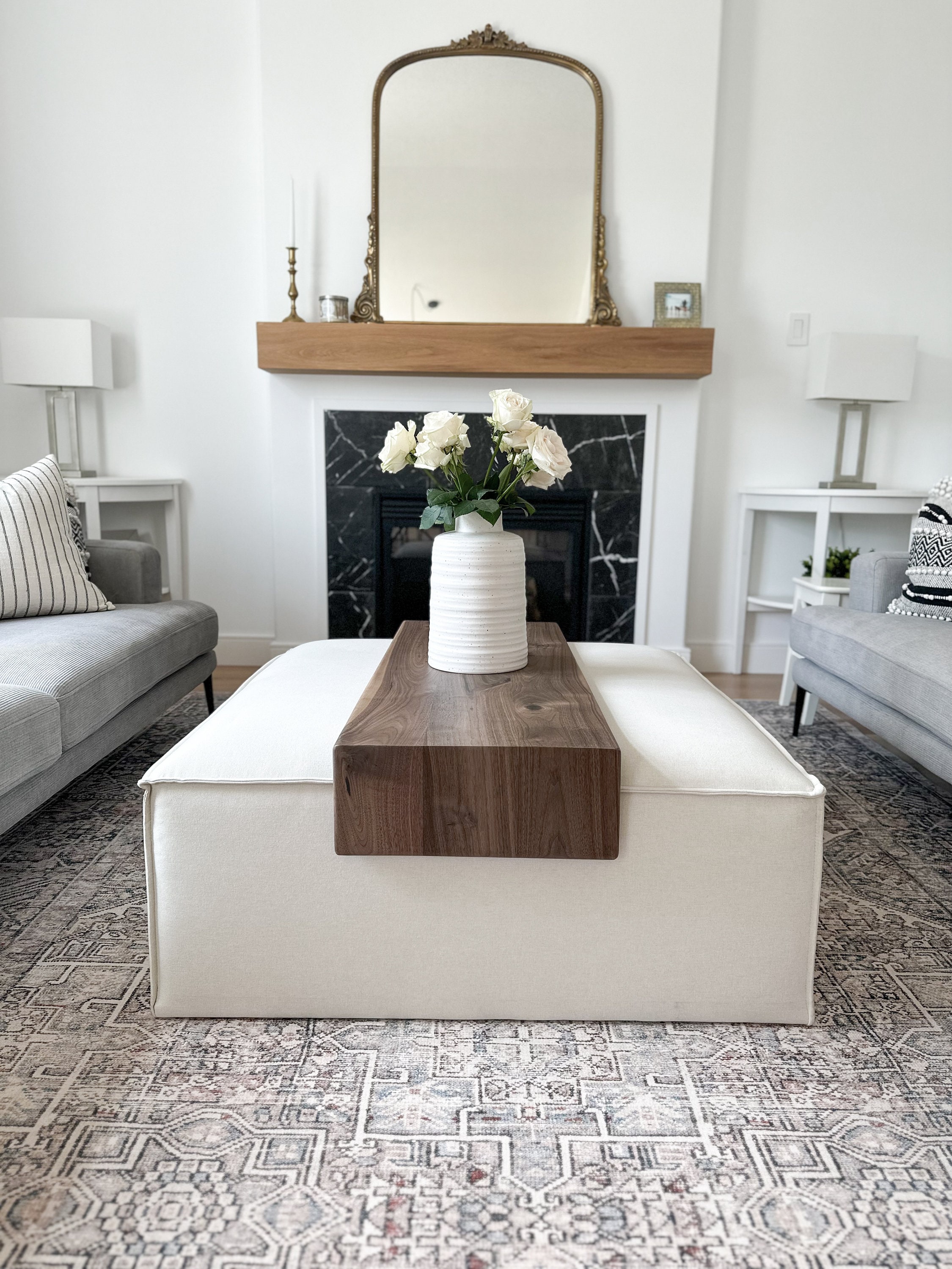 Ottoman Table Ottoman Tray Ottoman Coffee Table Over Etsy Canada