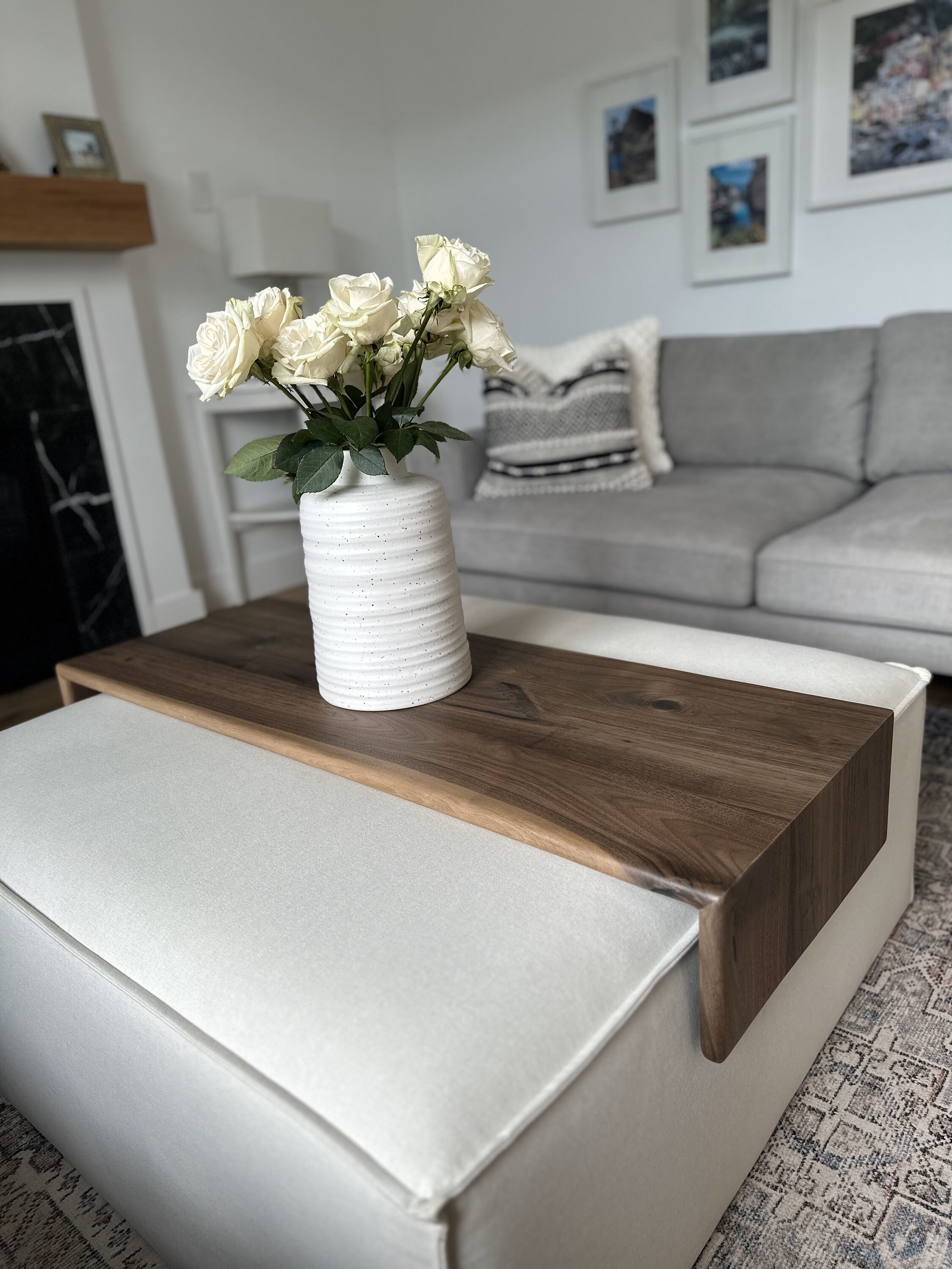 Ottoman wrap tray table deals