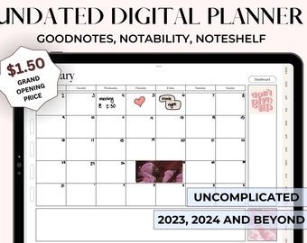 digital planner 2023,goodnotes planner,undated digital planner, digital planner, ipad planner,notability planner,goodnotes planner, modern