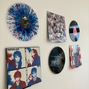 ビニールレコードとアルバムカバーのウォールディスプレイ |ビニールホルダー | LP ビニール用ウォールマウント |アルバムカバーの壁の装飾 |ビニールディスクハンガー