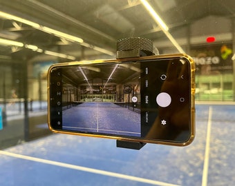 PadelShot 360 - Phone Mount For Recording Your Padel Match | Phone Holder Padel | Squash Phone Holder | Record Padel Match