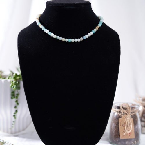 Beaded Amazonite buy crystal choker necklace