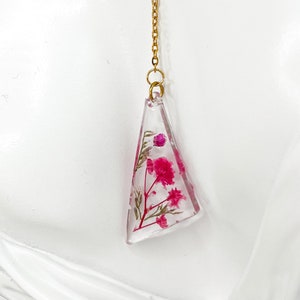 Blooming Prism | Preserved Pink Botanical Necklace