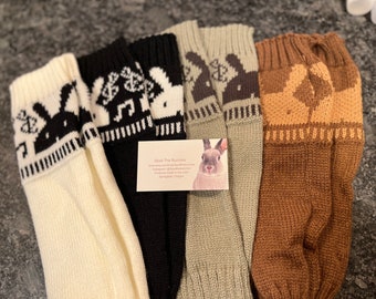 Fingerless bunny arm warmers