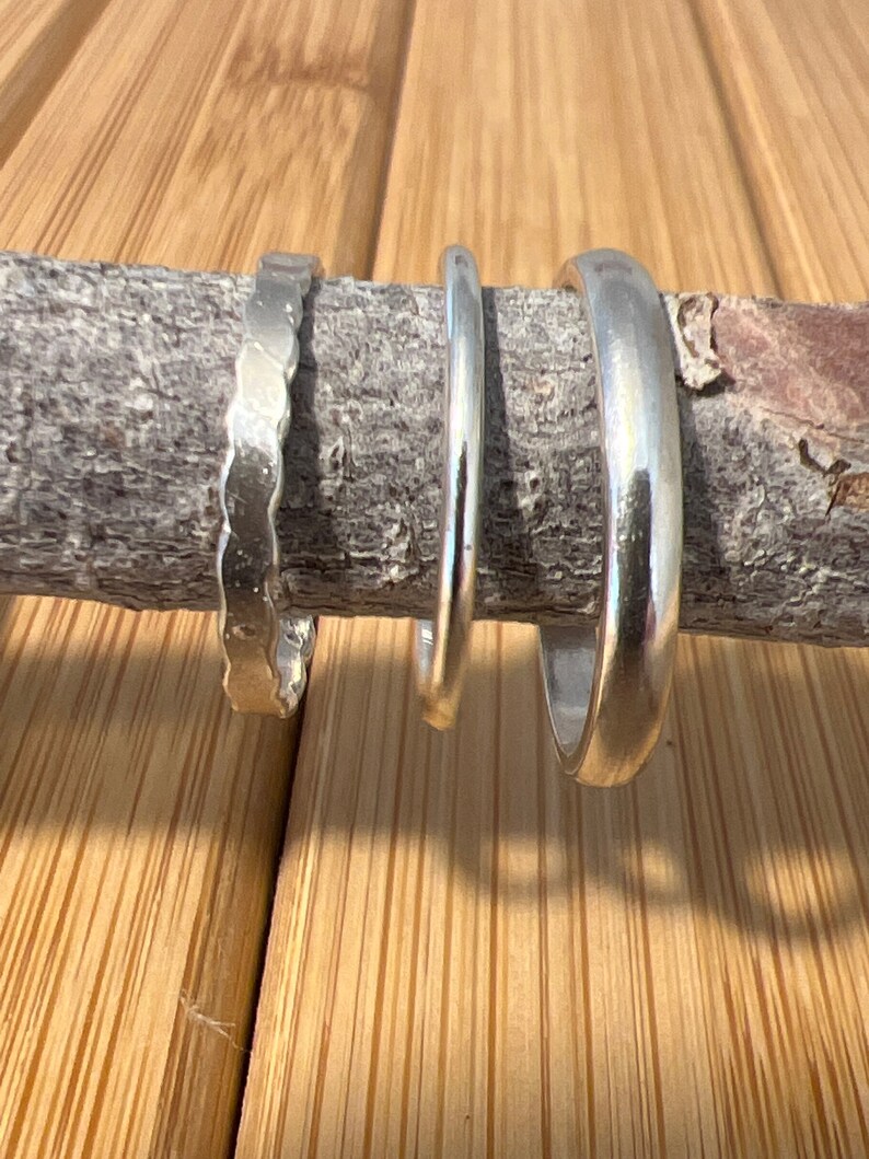 Fine Silver Rings Handmade .999 Etsy