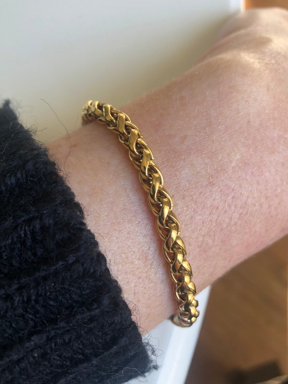 Agatha Paris: very pretty vintage golden bracelet… - image 3