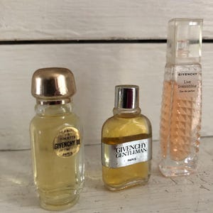 Set mit 3 Miniatur-Eau de Toilette und Eau de Parfum von Givenchy, Miniatur-Parfüm-Kollektion, Miniatur-Parfümflaschen von Givenchy