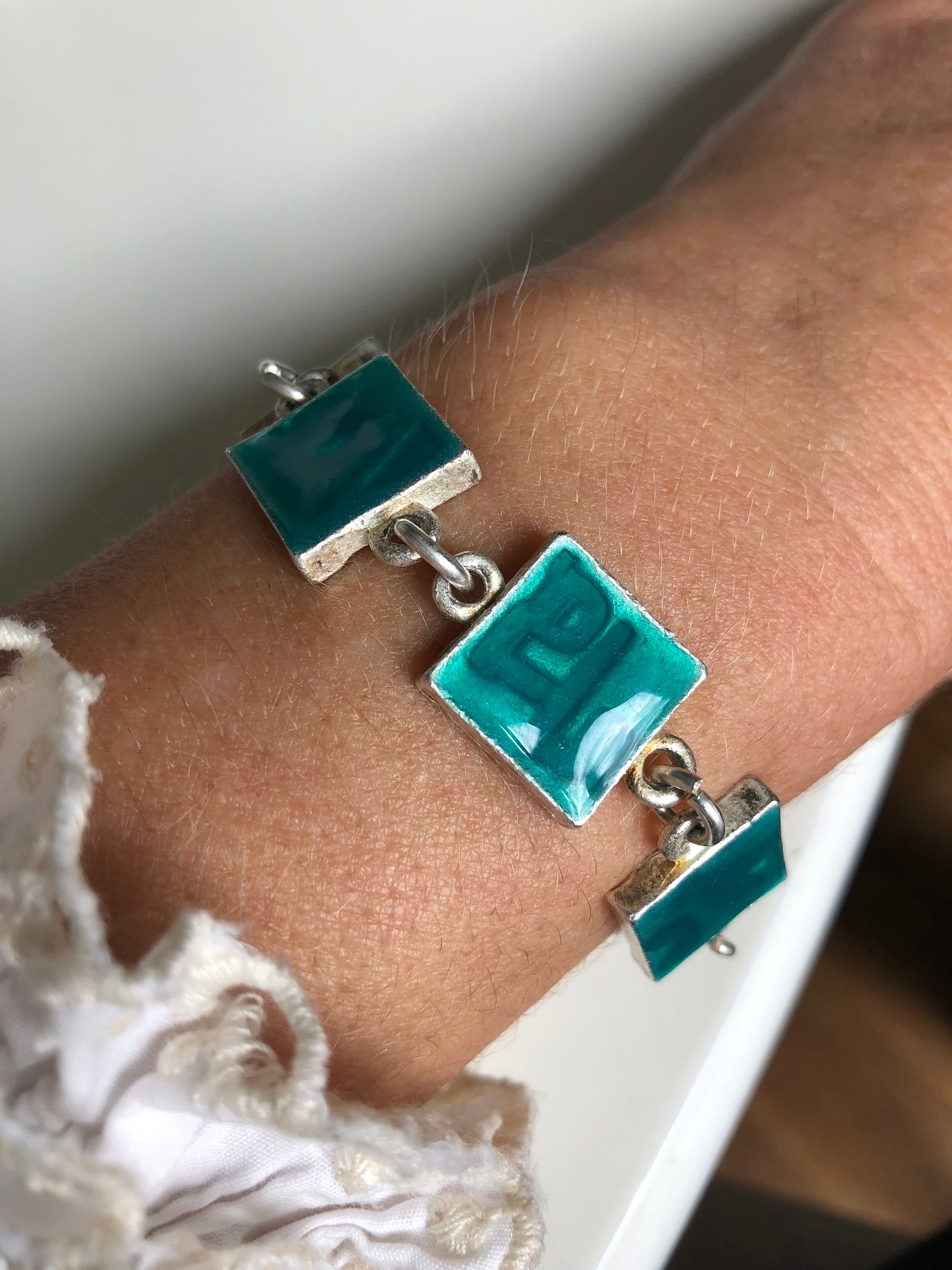 Bracelet-Collier Design Biche En Argent Signé - Pièce Collector Moderne - Occasion