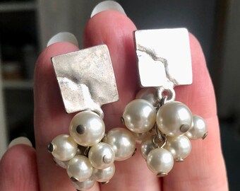 Boucles D'oreilles Vintage Clips - Doré - Occasion (état Porté) - Bijou Rétro