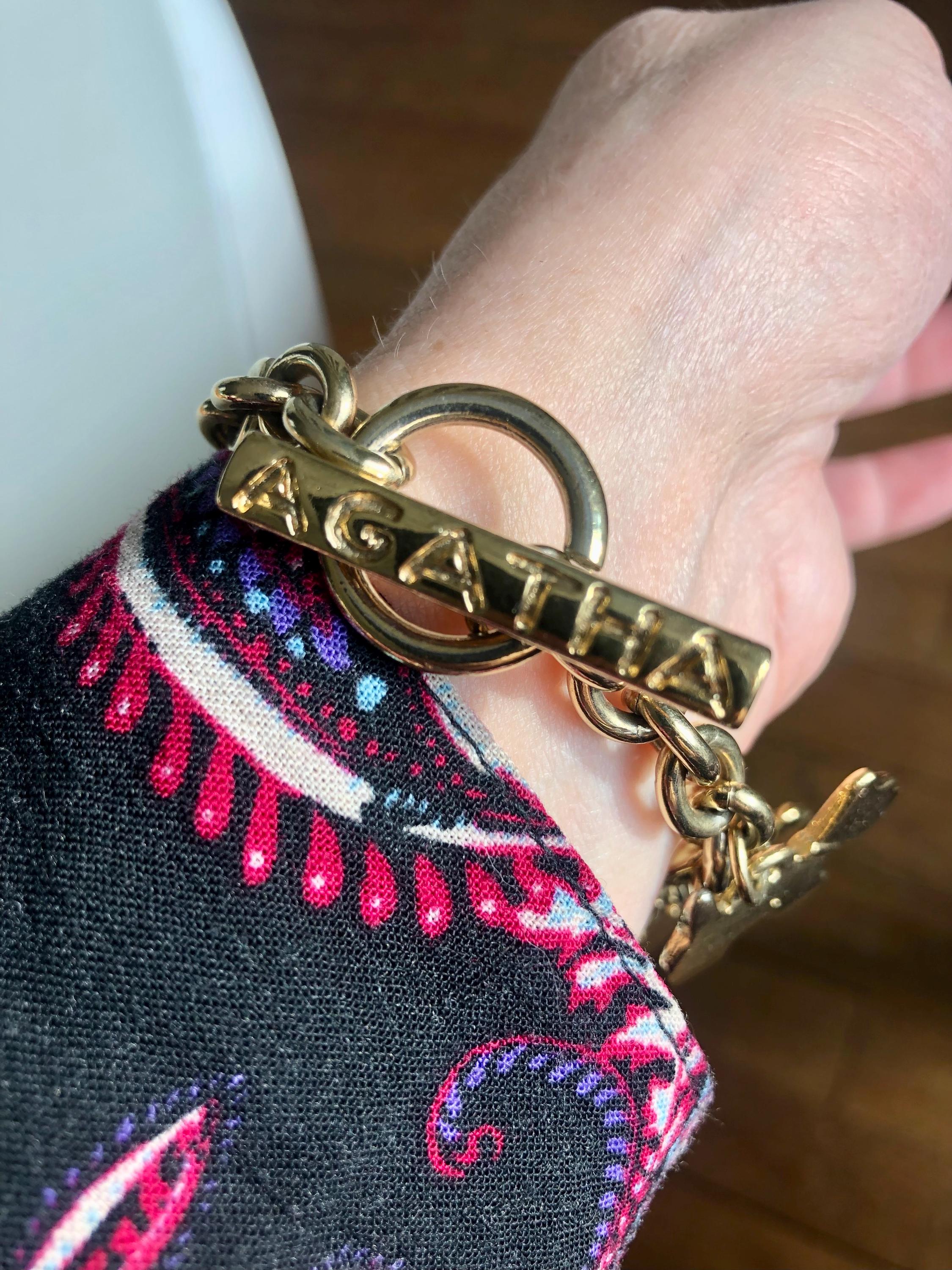 AGATHA PARIS ピアス 2000年 マスコット犬 ラインストーン 希少
