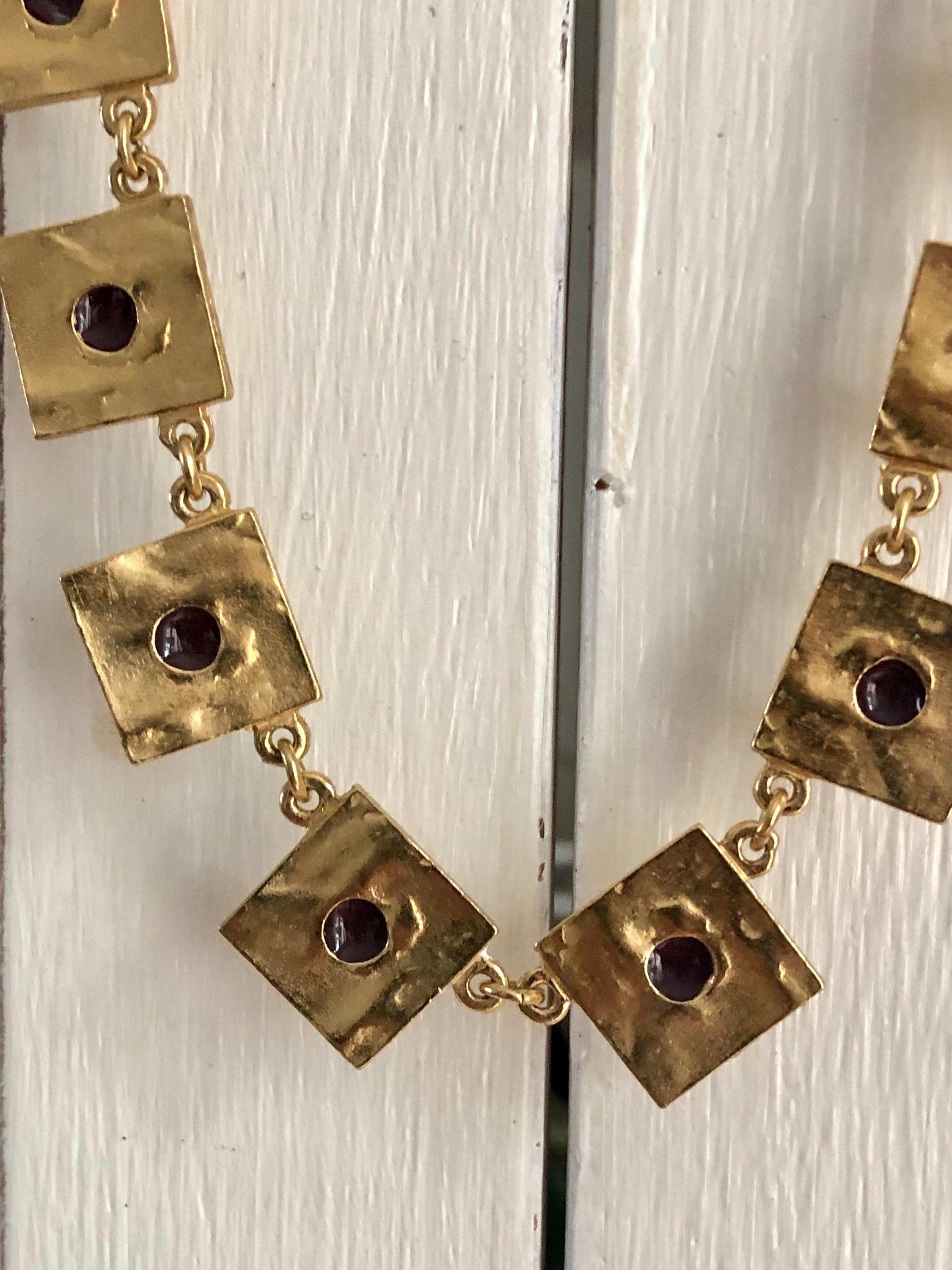Set Collier Et Bracelet Biche De Bere Paris - Cristal, Ton Or - Neuf Sans Emballage