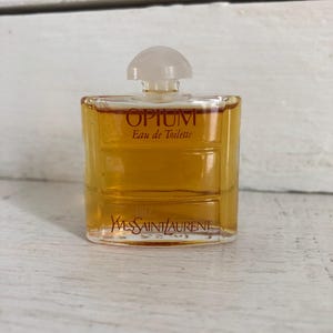 Vintage miniature perfume Opium by Yves Saint Laurent, Opium eau de toilette by Yves Saint Laurent, miniature perfume bottle, collection