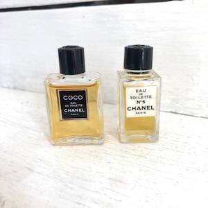 Chanel: 2 miniatures of Chanel eau de toilette, miniature perfume collection, Chanel perfume, mini perfume bottles, collection