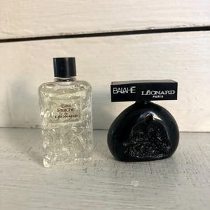 Miniaturas de Léonard Paris Balahé y Eau Fraiche eau de toilette, colección de perfumes en miniatura, frascos de eau de toilette en miniatura