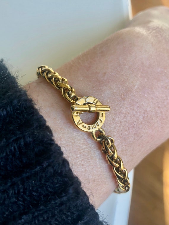 Agatha Paris: very pretty vintage golden bracelet… - image 1