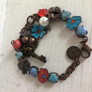 Bracelet Semi-rigide REMINISCENCE - Série Romantique - Or & Argent - Occasion Rare