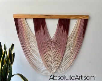 Large Macrame Wall Hanging| Dip Dye Tapestry Wall Hanging| Fibre Art| Textile Art| Bedroom Decor| Boho Wall Decor| Christmas Decor