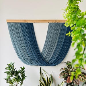 Large Macrame Wall Hanging| Dip Dye Tapestry Wall Hanging| Fibre Art| Textile Art| Bedroom Decor| Boho Wall Decor|Yarn Wall Hanging