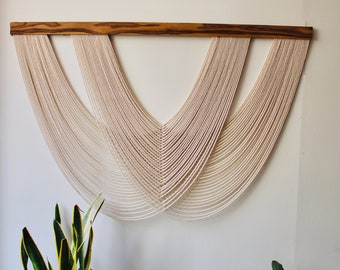 Large Macrame Wall Hanging| Dip Dye Tapestry Wall Hanging| Fibre Art| Textile Art| Bedroom Decor| Boho Wall Decor| Christmas Decor