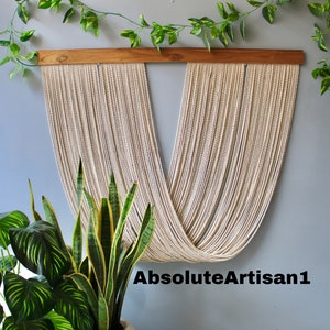 Große Makramee-Wandbehang | Dip Dye Wandbehang | Textilkunst| Textilkunst| Schlafzimmer Dekor | Boho Wanddekor | Weihnachtsdeko
