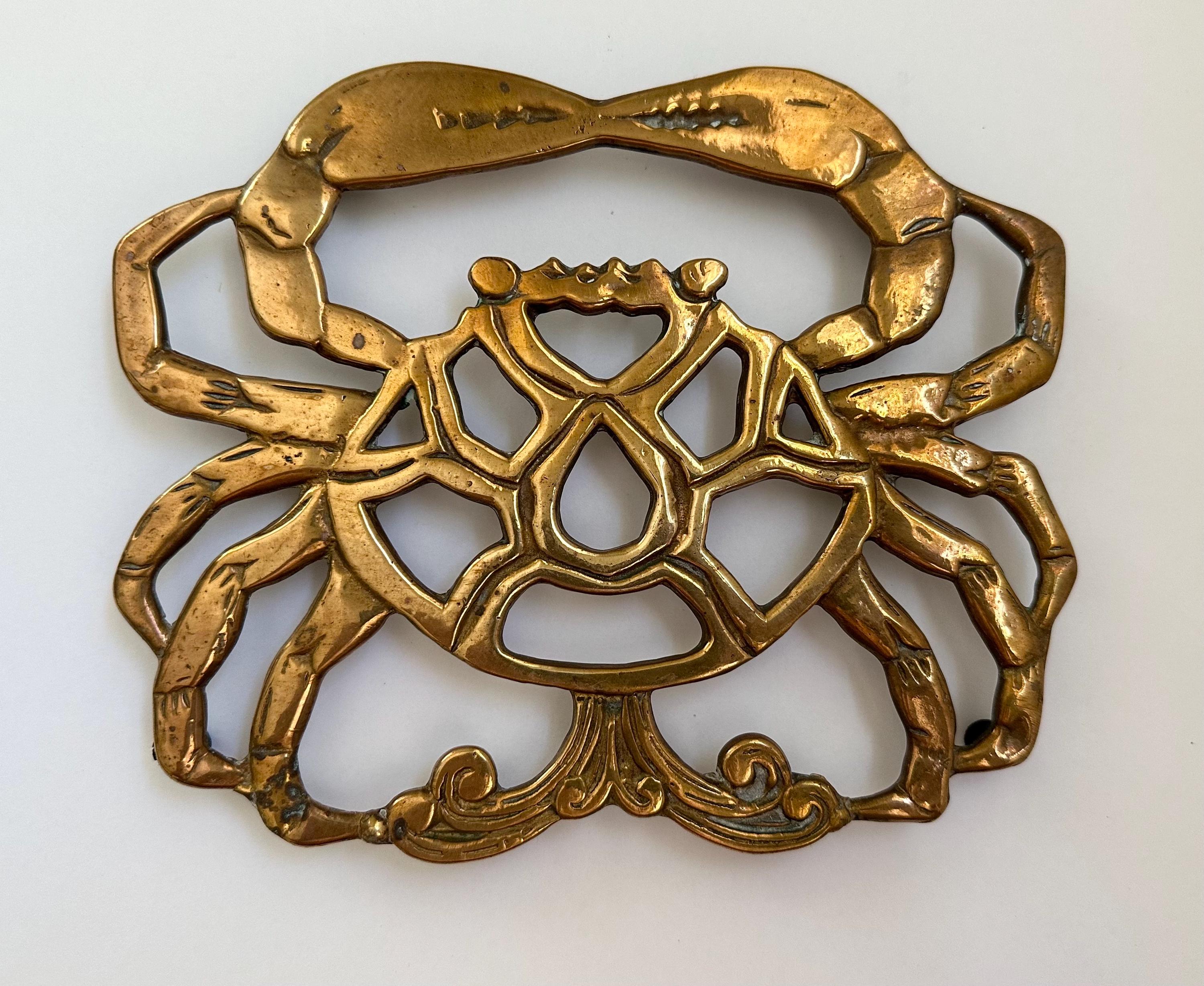 Brass Crab Trivet Holder Brass Crab Trivet Holder