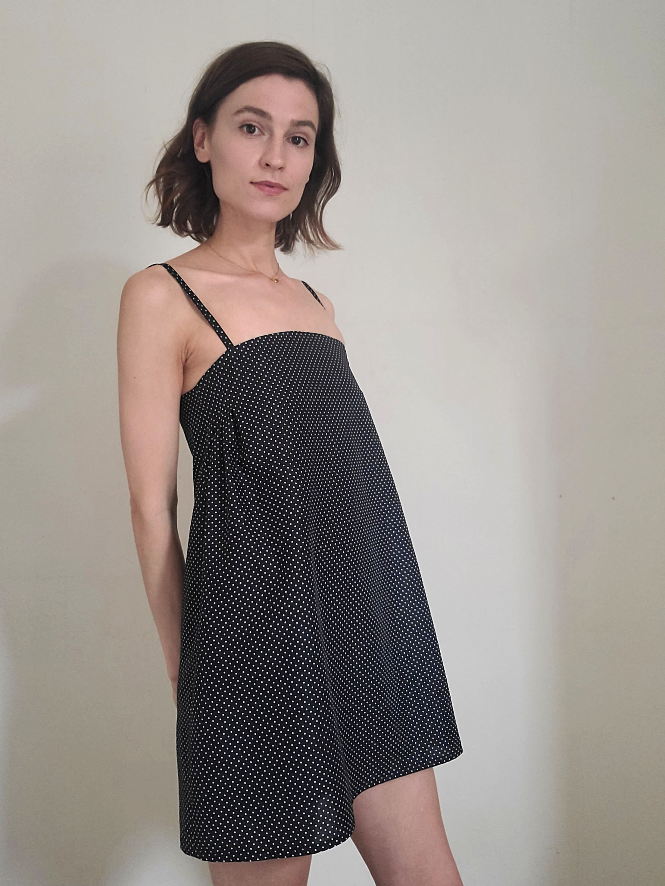 Aline Mini Dress Lining or Facing Options Adjustable Straps PDF