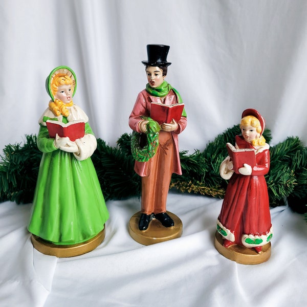 Christmas Carolers Figurines Etsy