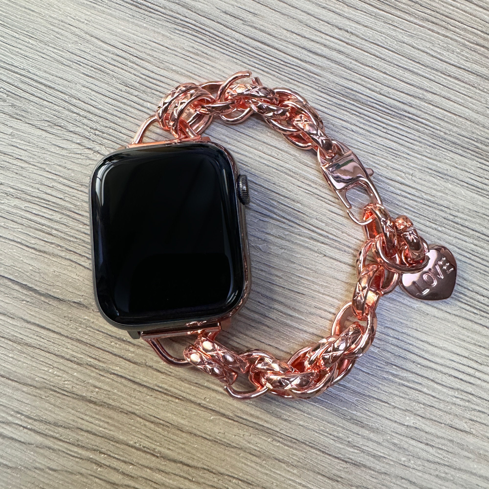Kohl\'s Silver Chain Link Apple Watch Strap 38-49mm Silver Elegant Chain Link Apple Watch Band Ultra 1 2 49 46  main image 4