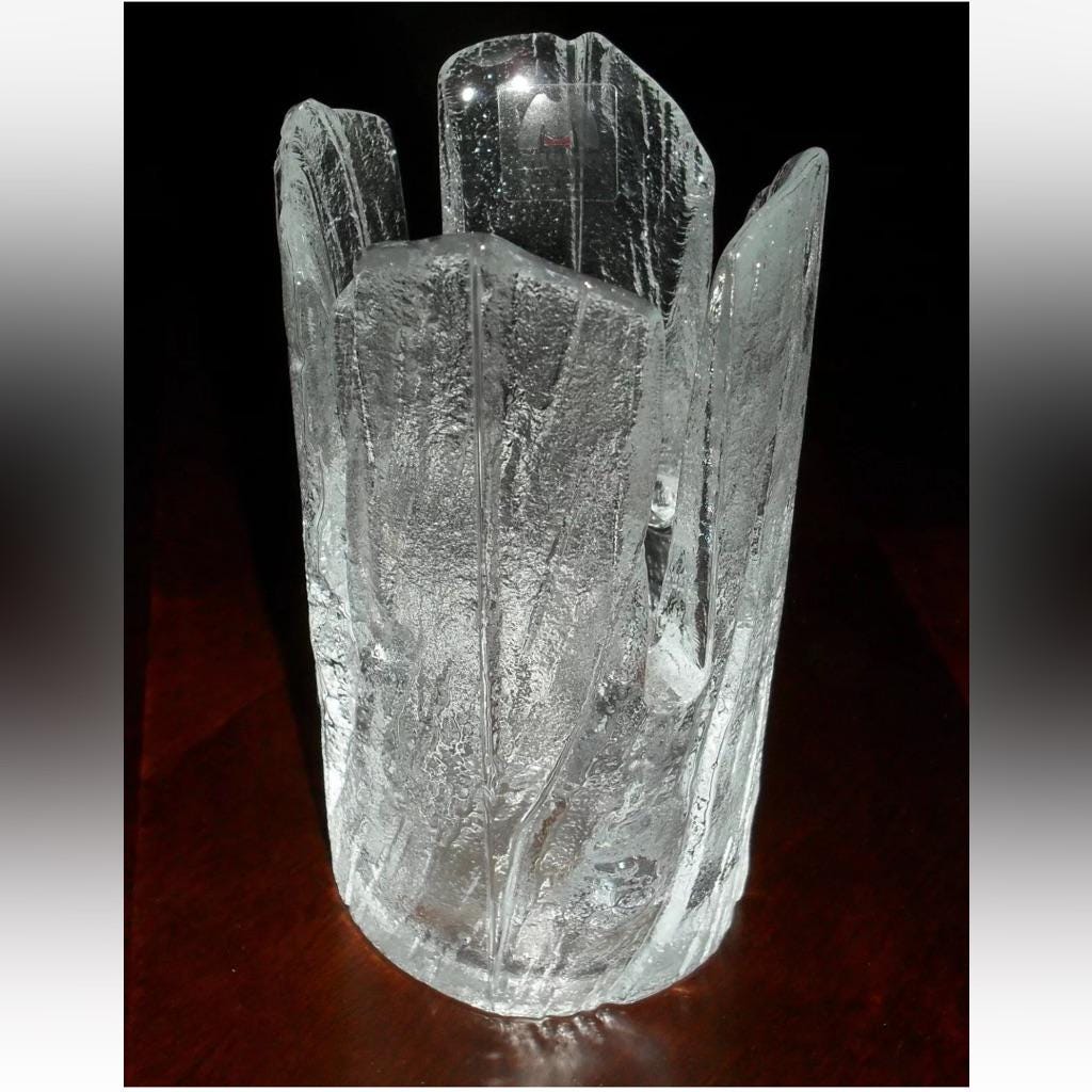 Muurla Finland art glass votive/vase