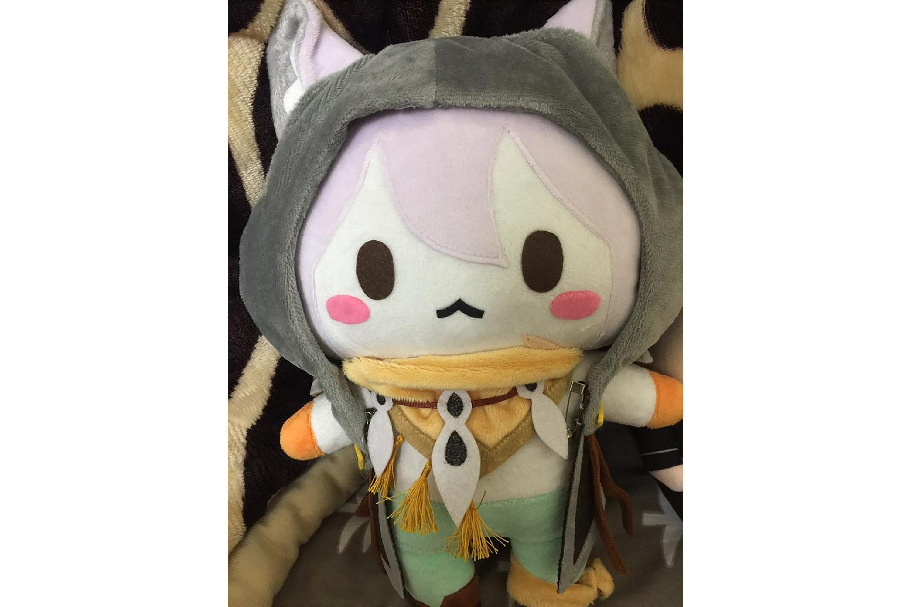 Genshin Impact Lyney Cosplay Cat Cute Backpack Stuffed Plush Doll Shoulders  Bag