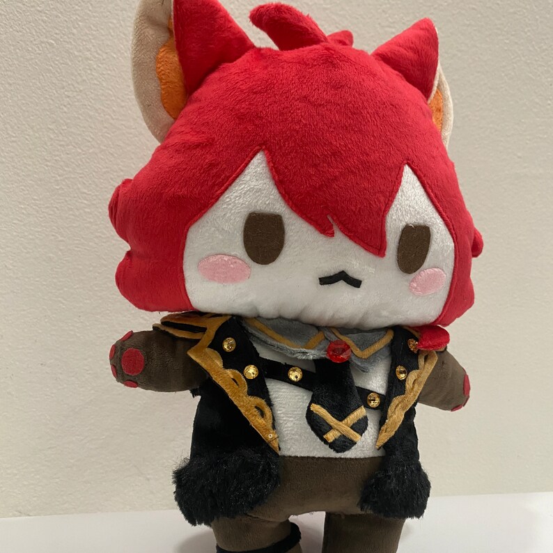 Diluc Plush Genshin Genshin Impact Plush Doll Diluc Cat - Etsy